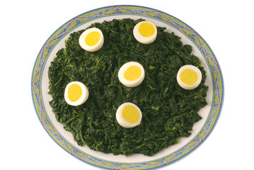 Epinards aux oeufs