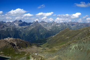 Fototapeta na wymiar Pardatschgrat und Verwallgruppe - Alpen