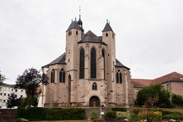Fototapeta na wymiar Kirche Abteikirche -Sainte Croix