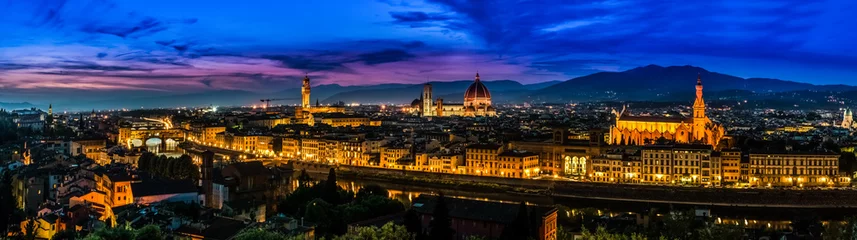 Foto op Canvas Florence, Italy - skyline view at twilight © davidionut