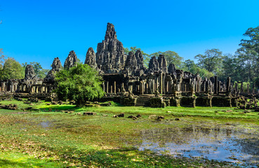 Bayon Temple (Prasat Bayon) at Angkor Thom