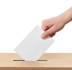 ballot box casting vote election