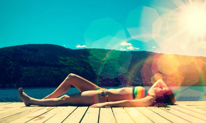 Tuinposter Lying in the sun © Patrizia Tilly