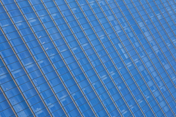 Close up glass building detail in manhattan - New York USA