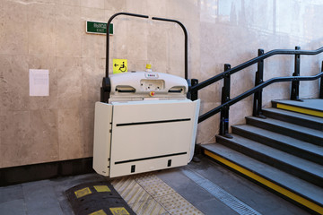 Elevator for the disabled, nobody