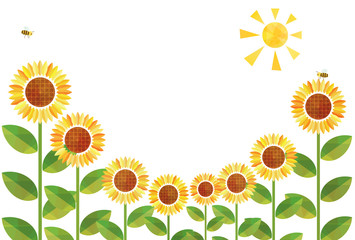 Sunflowers - Bees