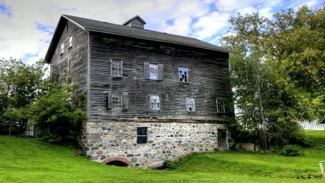 Timelapse of an old deserted mill
