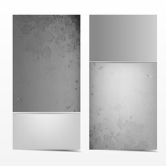 Grey and white grunge card template