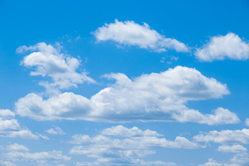 Blue sky with cloud closeup