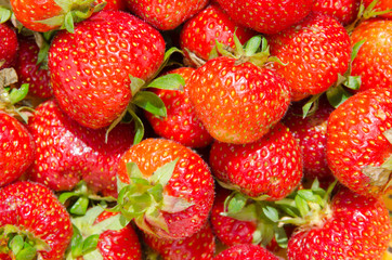 Background of strawberries