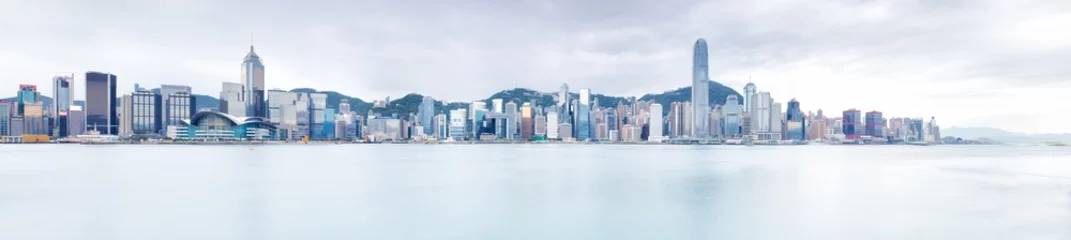 Schilderijen op glas Hong Kong-panorama © eyetronic