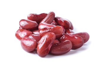 kidney beans on white background