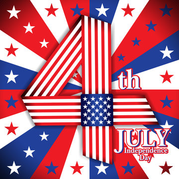 Independence day. 4 july. United State of America