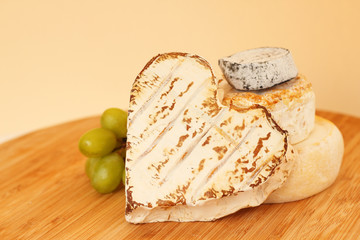 Collection of camembert cheese
