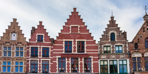 Fototapeta na wymiar Center Market of Bruges, Belgium