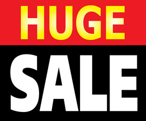 Fototapeta premium Huge Sale Promotion Label