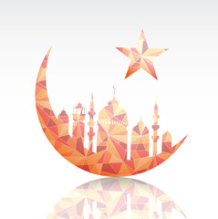 Ramadan greeting card template