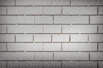 Old dirty gray brick wall seamless vector pattern