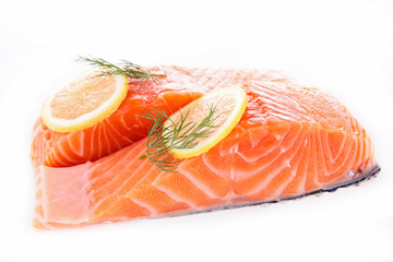 raw salmon