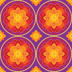 Indian mandala ornamental pattern