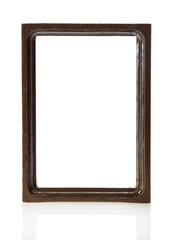 Obraz premium Brown wooden frame for pictures or the photos