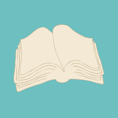Book vector illustration hand drawn