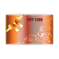 Vector gift coupon, gift card