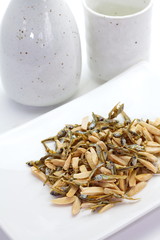 Japanese snack almond and dried small fish