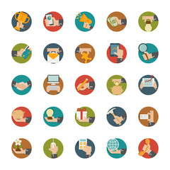 Hand concept , flat design