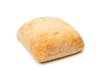 Ciabatta (Italian bread), isolated
