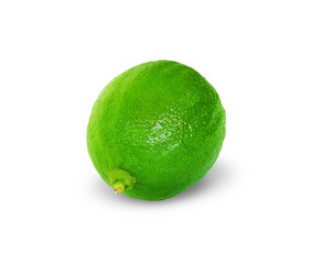 lime isolated on white background