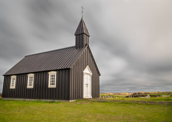 Wooden church, long exposure
