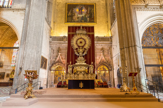Interior of Seville Cathedral