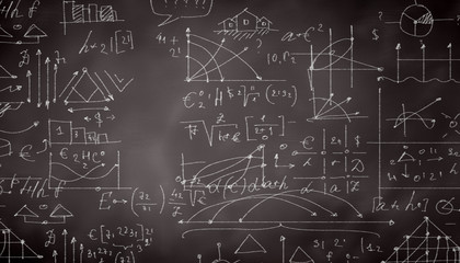 Sketch on blackboard