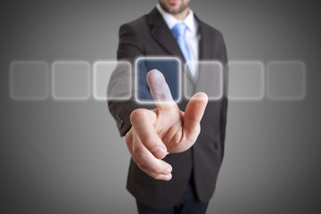 Businessman solution concept