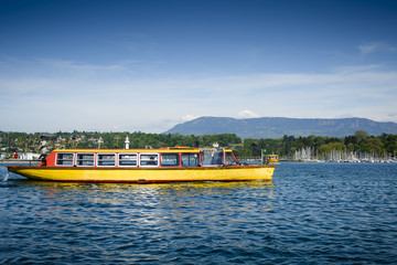 Ferry boat on Lake Geneva