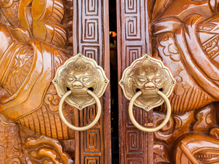 lion chines door hand grip