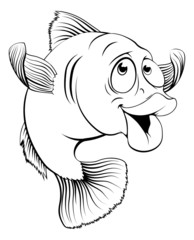 Cod fish cartoon