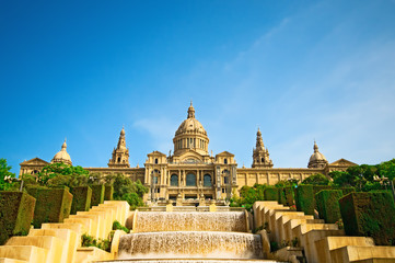 Fototapeta premium National museum of Catalan visual art, near Barcelona, Spain