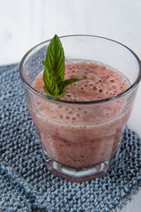 Banana and strawberry smoothie