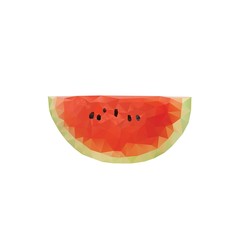 Polygonal watermelon design