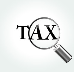 Vector tax illustration