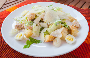 The Caesar salad