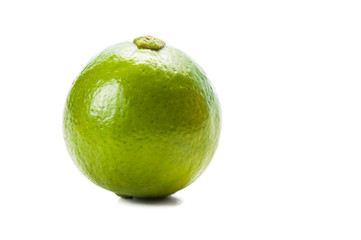 Lime on white background.