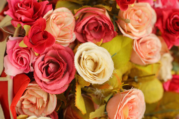 beautiful of rose artificial flowers