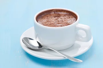 Crédence de cuisine en verre imprimé Chocolat tasse de chocolat chaud