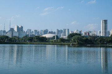 Fototapeta na wymiar Ibirapuera park in Sao Paulo, Brazil