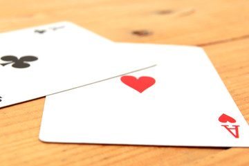 Poker cards background