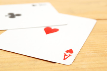 Poker cards background