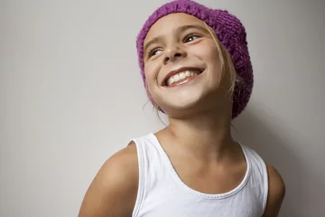 Fotobehang Mädchen lachend © candraja